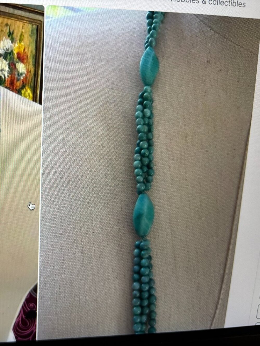 Vintage Turquoise Beaded Necklace - Picture 2 of 2
